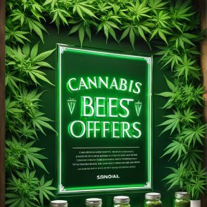 Generated image for prompt sign displaying Cannabis Best Offers,